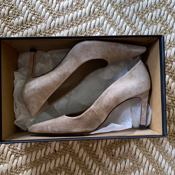 MASSIMO DUTTI Italian Suede  Stiletto Heel Pumps - 5B 35 - Picture 3 of 11